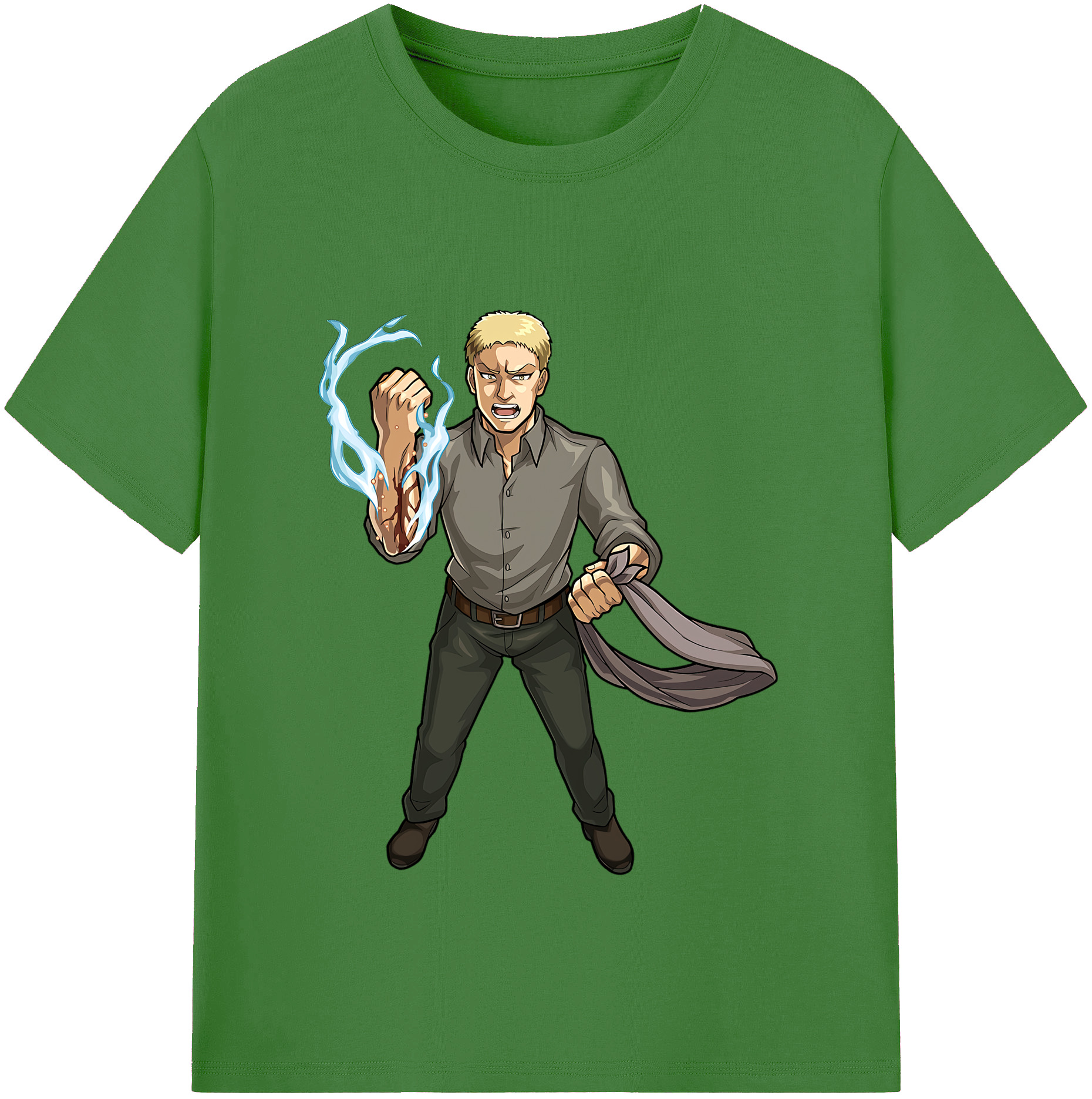 （画像用） 進撃の巨人 ライナー・ブラウン Attack on Titan Reiner Braun レディースカジュアルプリントTシャツ（綿100％）